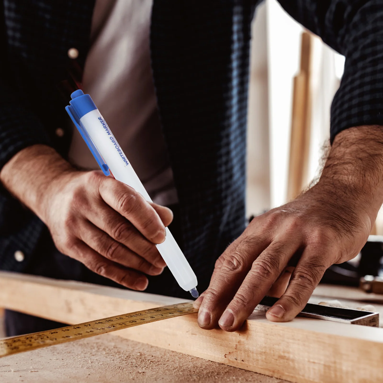 12 قطعة من أقلام التحديد البيضاء السائبة وأساسيات الفصول الدراسية للمعلمين والمسح الجاف للأطفال