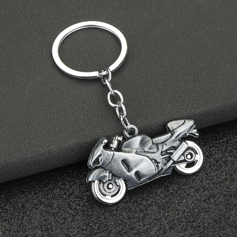 Fashion Men Cool Motorcycle Pendant Alloy Keychain Car Key Ring Key Chain Gift