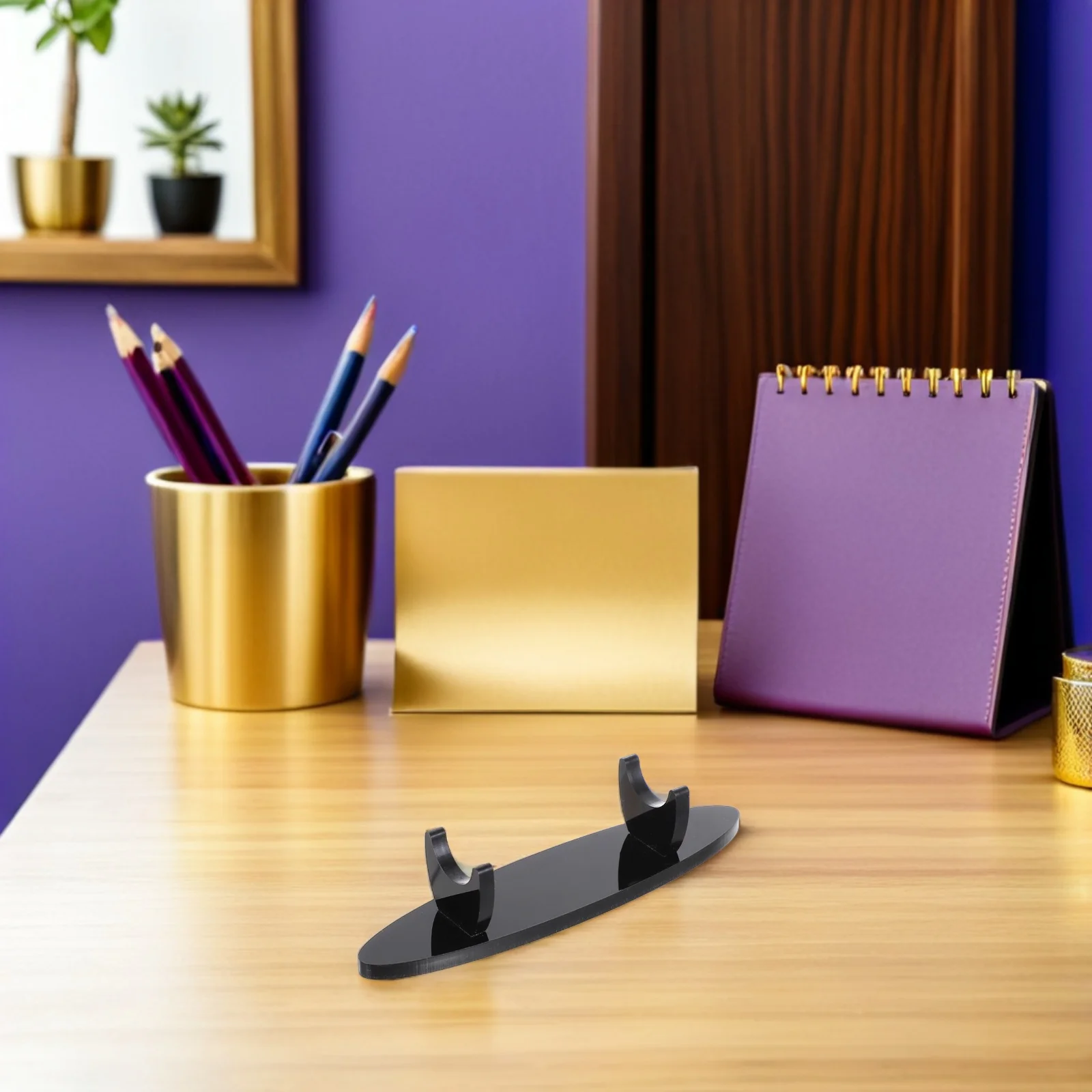 

3Pcs Creative Pen Display Stand Acrylic Pen Rack Organizer Easy Maintenance Desk Accessories Holder for Tabletop Stationery