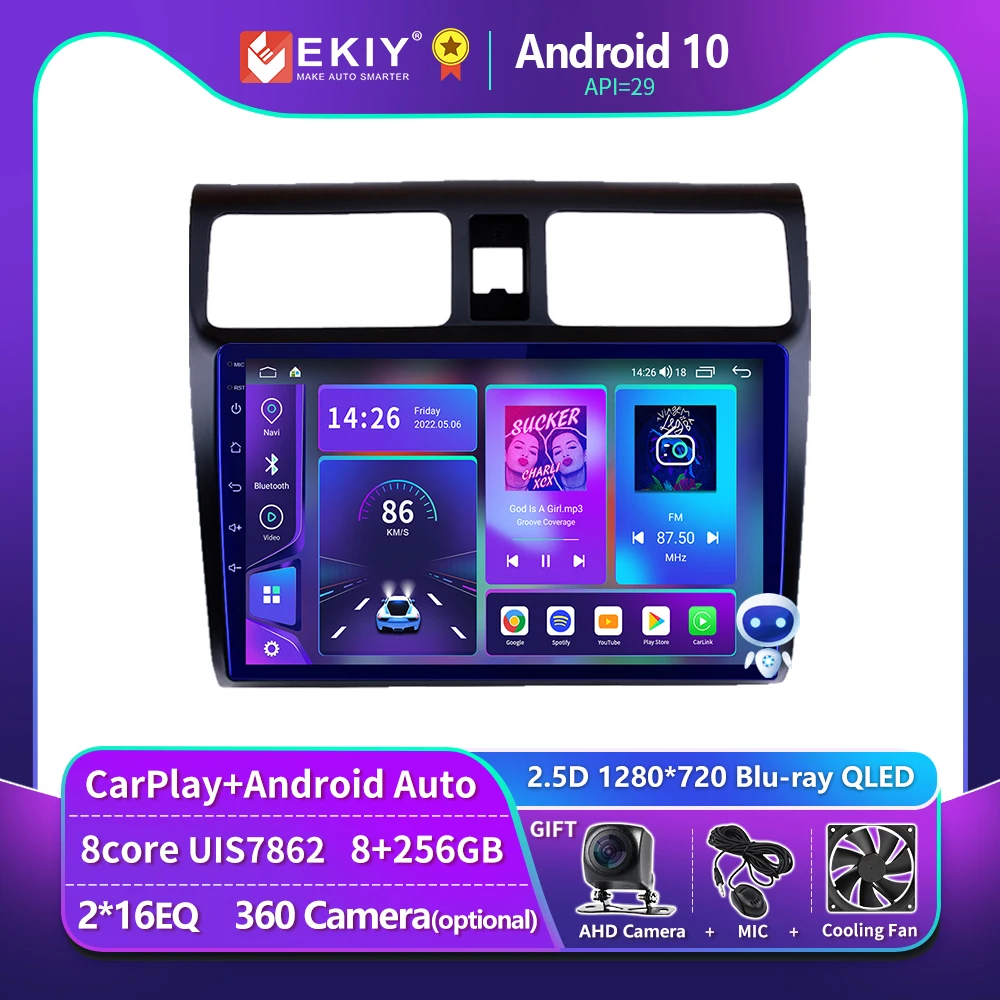 

EKIY T900 автомагнитола Apple CarPlay для Suzuki Swift 2003 2005 2006 2007-2010 Android Авто 4G Автомобильный мультимедийный GPS 2din стерео магнитола для авто магнитола автомобільна інтелектуальна система