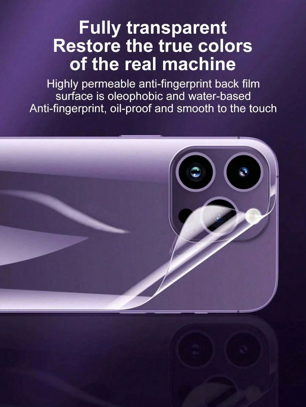 NNBILI 5-2Pcs Zurück Hydrogel Film Für iPhone 16 15 Pro Max Plus 13 14 12 11 XS XR Soft Clear Screen Protector Telefon Zubehör – Detail 6