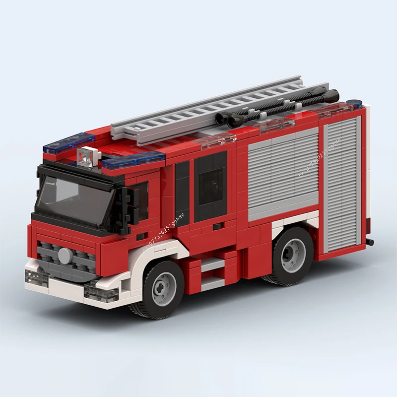 City Vehicle Multifunctional Fire Engine Car MOC Building Blocks Model Bricks Sets Assemble Display Children's Toys Gifts 545PCS