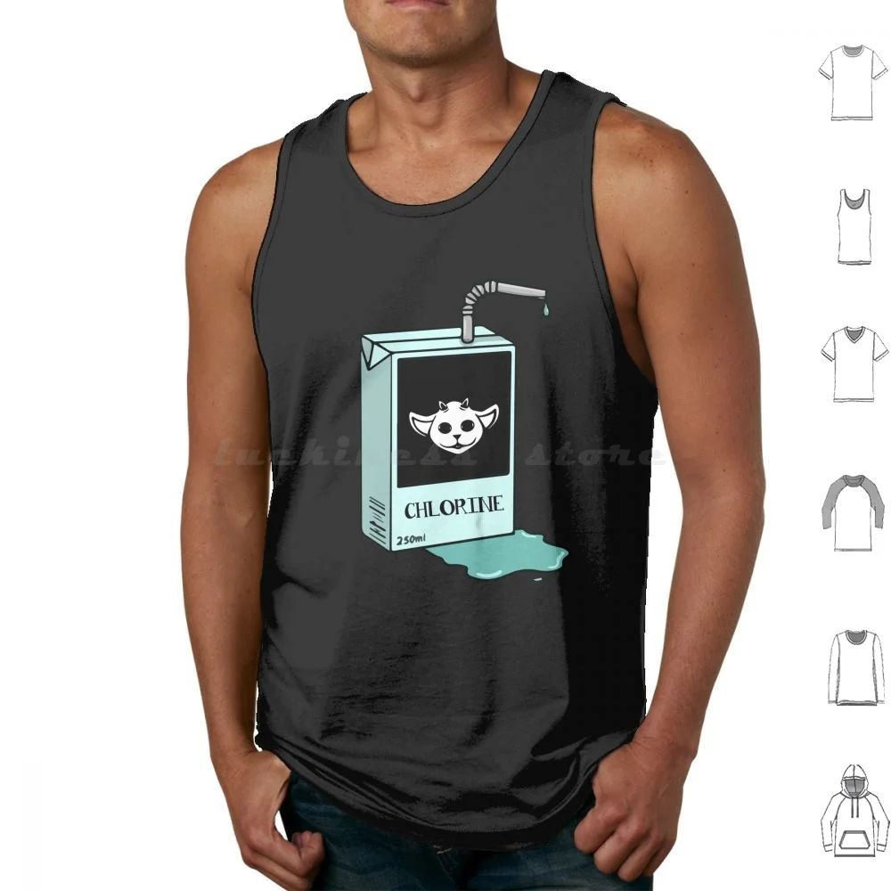 Chlorine Tank Tops Vest Sleeveless Alternative Electro Pop Hip Hop Band Music Fanart Song Album Lyrics Pop Fan Art
