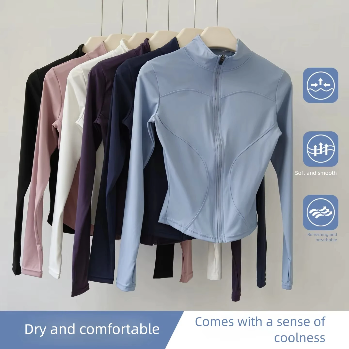 Jaket Yoga Wanita Ketat Cepat - Yoga Fitness Jacket ulasan dan harga