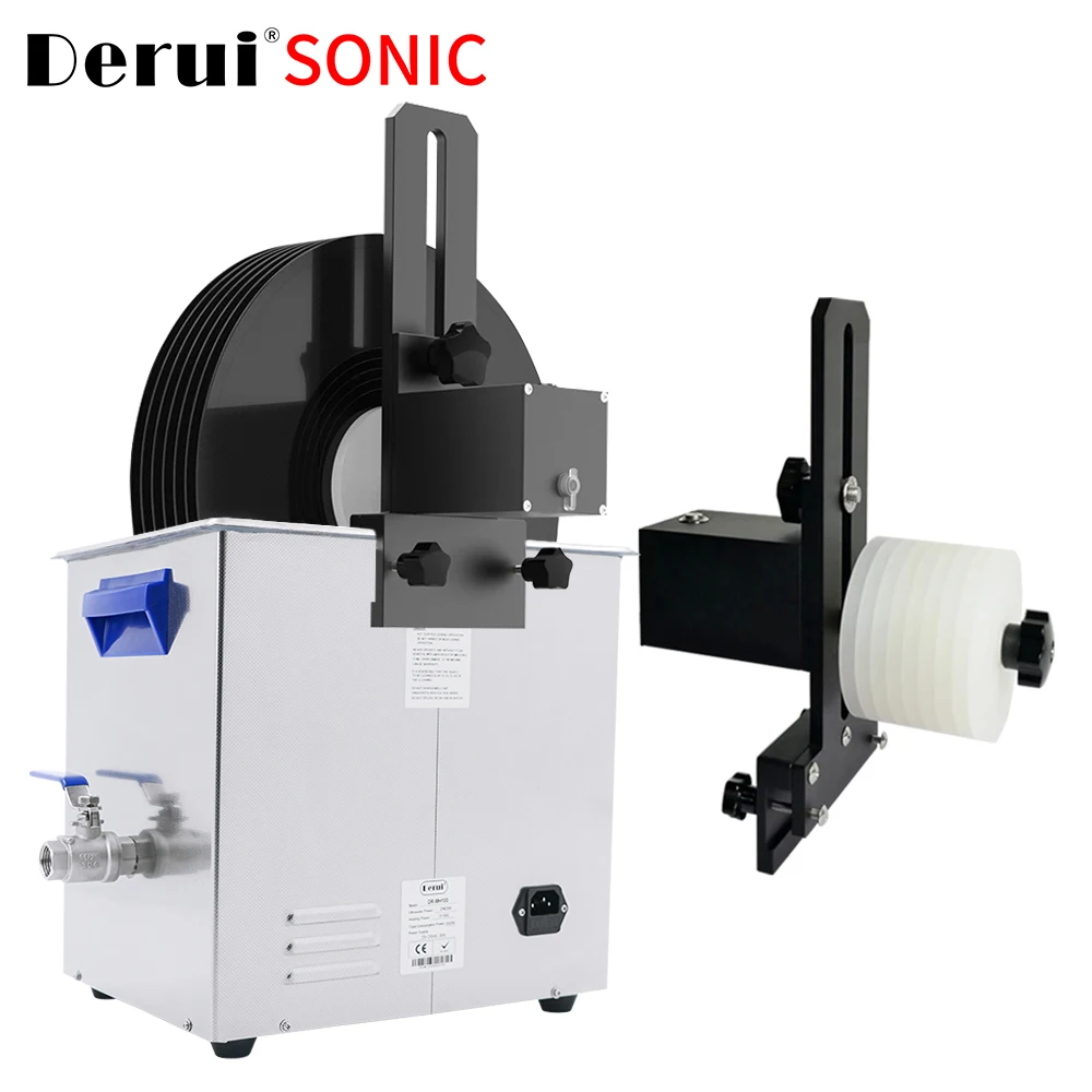 Household Digital 6L Ultrasonic Vinyl Records Cleaner 37000hz High Frequency Records Ultrasound Cleaners