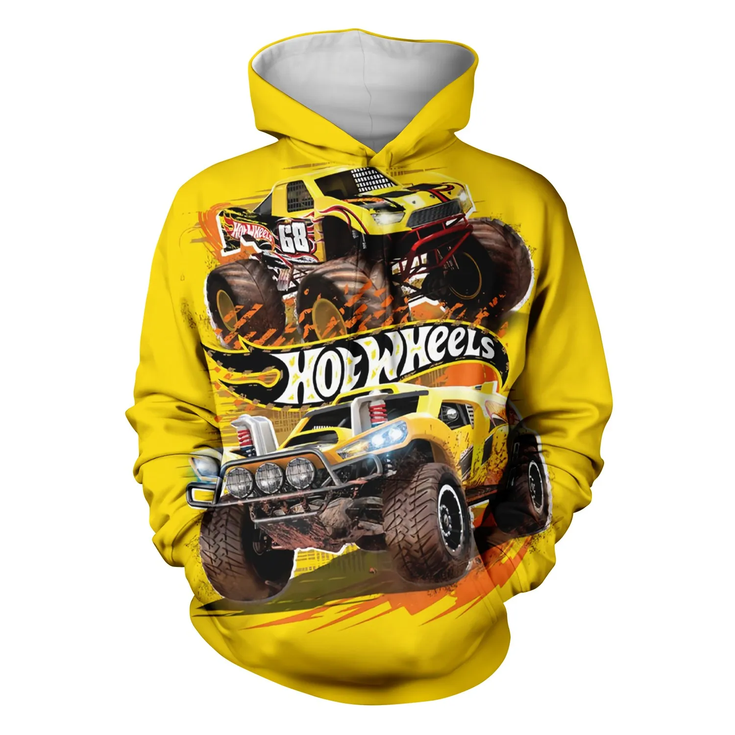 

Новинка 2024, детская толстовка с капюшоном, 3d принт Hotwheels, подарок на день рождения, детская одежда, одежда больших размеров для маленьких мальчиков