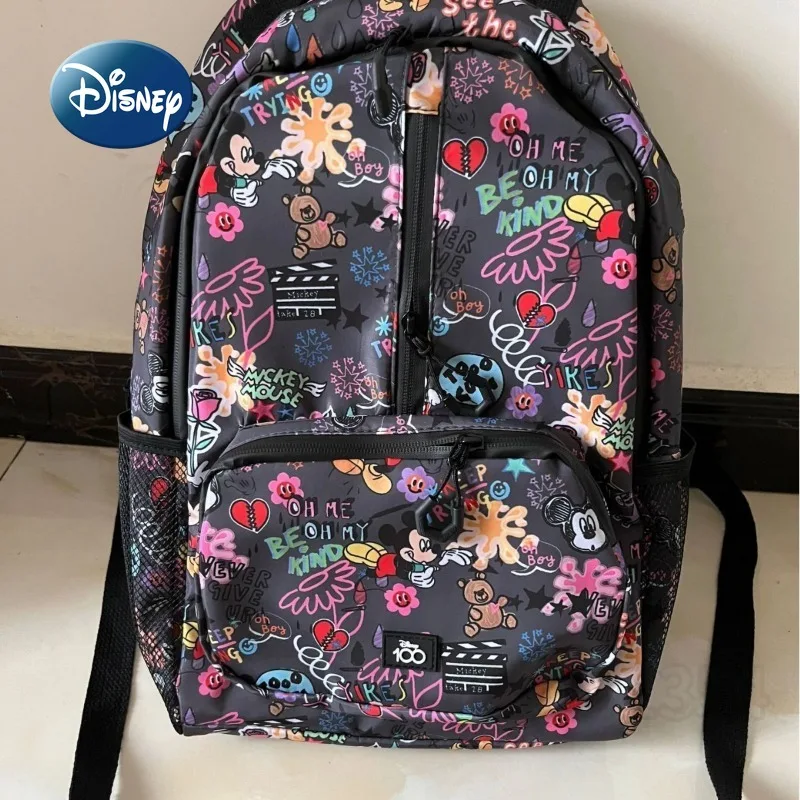 Disney Mickey\'s New Children\'s Schoolbag Luxury Brand Fashionable Children\'s Backpack Cartoon Cute Student Backpack High Quality