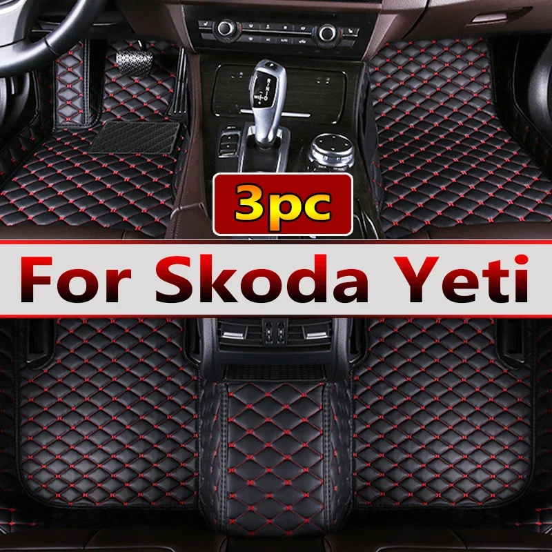 

Автомобильные коврики для Skoda Yeti 5L 2010 ~ 2017 Кожаный напольный коврик Авто ковры Коврики против грязи Автомобильные аксессуары Детали интерьера 2011 2012