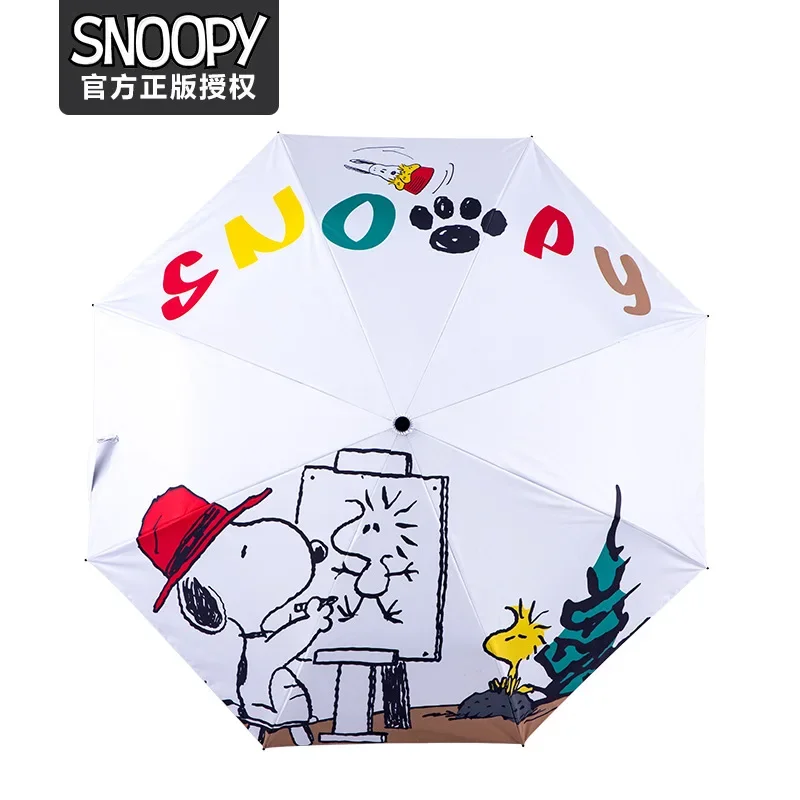 

Snoopy Umbrella Windproof Cartoon Cute Students Family Outdoor Travel Rain Umbrellas Parasol Uv Protection Rainproof Folding
