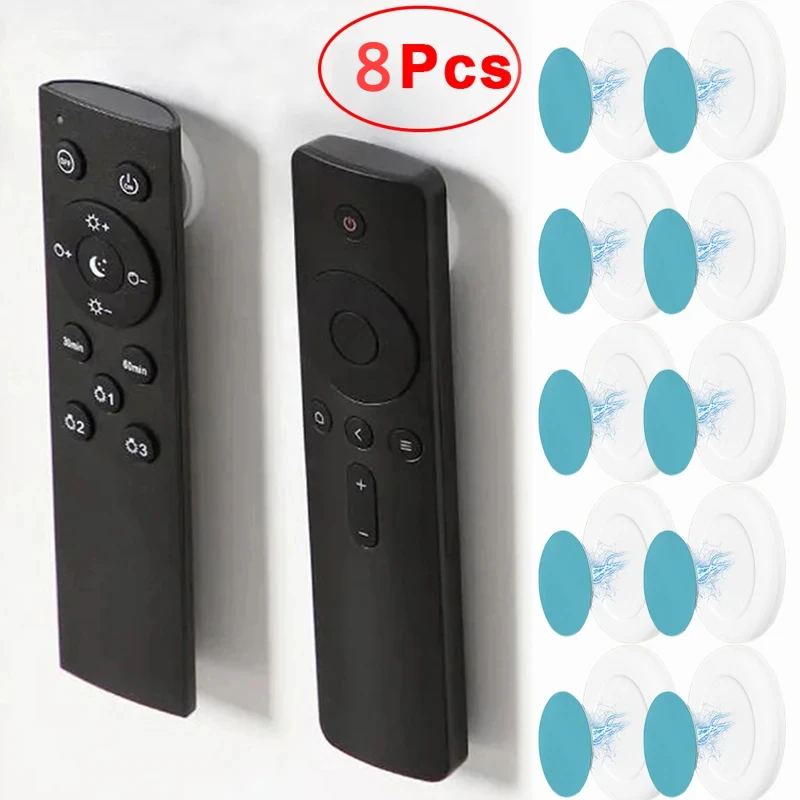 

8/2Pcs Strong Magnetic Hooks Wall Mount Anti-Lost Magnet Storage Holder for Remote Control Fridge Sticker Home Organizer Hook