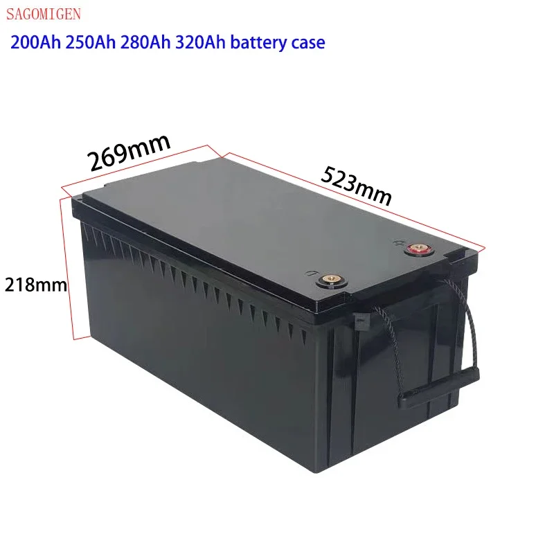 12V 24V 48V Battery Case 150Ah 180Ah 200Ah 250Ah 280Ah Lifepo4 Battery Plastic Storage Box Building RV Battery Solar Cells Case