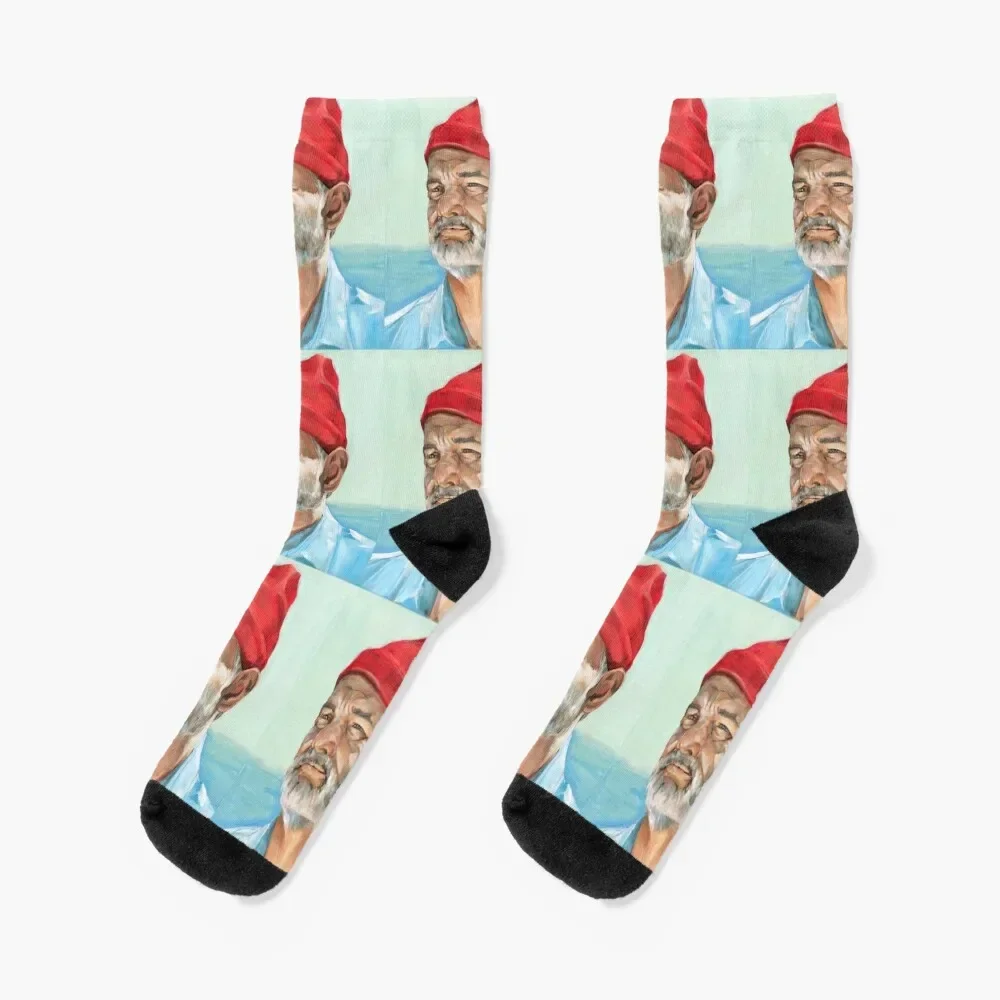 

Bill Murray Steve Zissou Socks Men's designer brand Stockings man gift Men Socks Women's