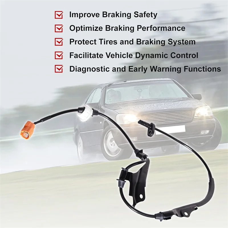 1 قطعة 57455-SDC-013 الجبهة اليسرى ABS عجلة السرعة الاستشعار لهوندا أكورد 2003-2007 أكورا TSX 2004-2008 #2