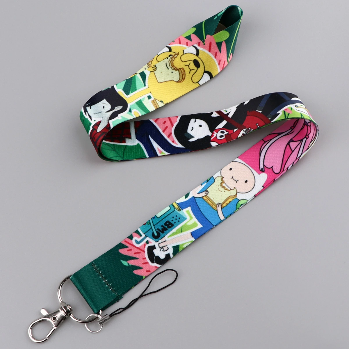 Fantasy Adventure Print Webbing Lanyard Keychain Cute Ribbon Hang Rope Keyring Mobile Phone Charm Neck Straps Key Ring