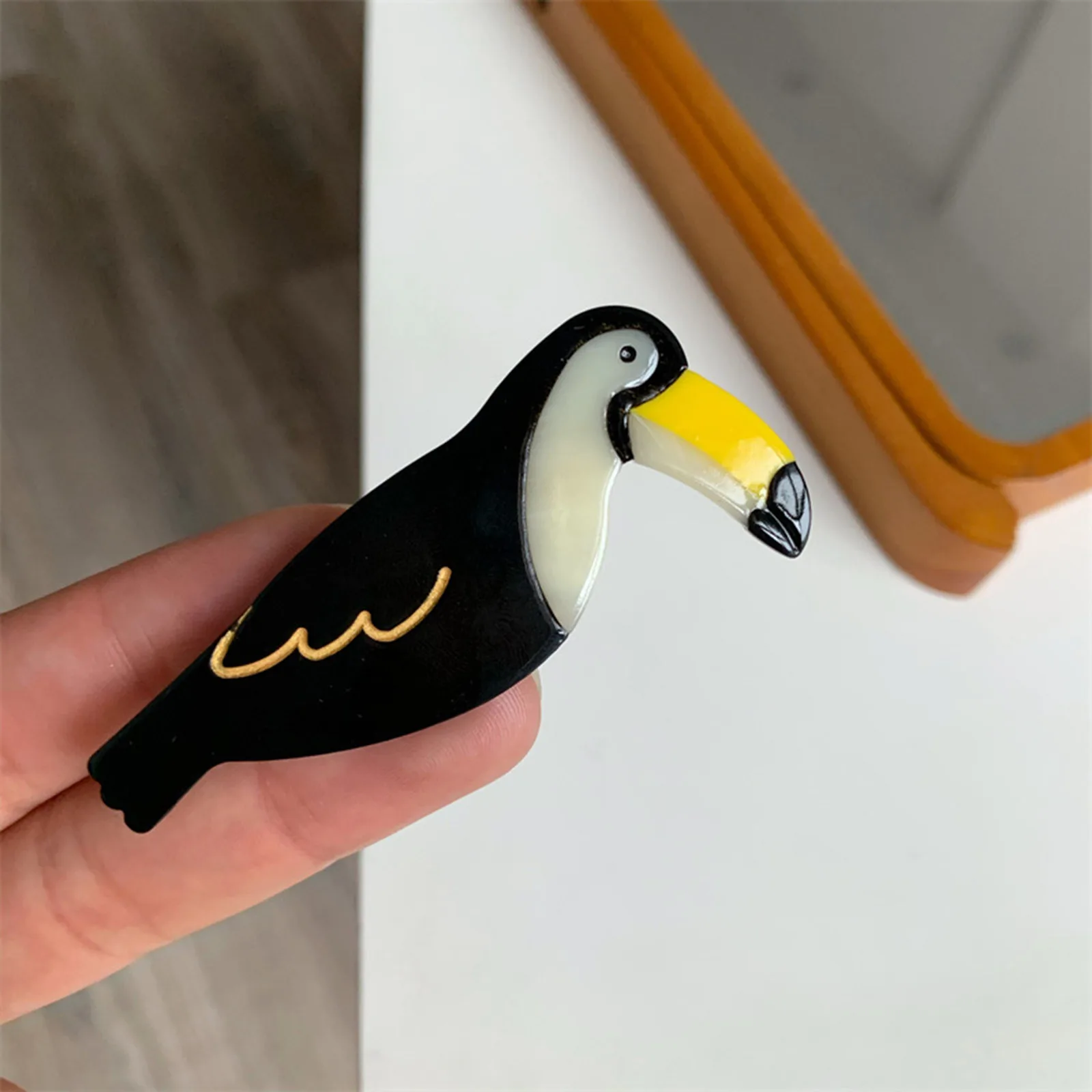 1pc Cute Cartoon Swan Green Duck Parrot Peacock Acrylic Hair Claw Clips for Women Girls Hairclip Barrettes Hairpins Accessories