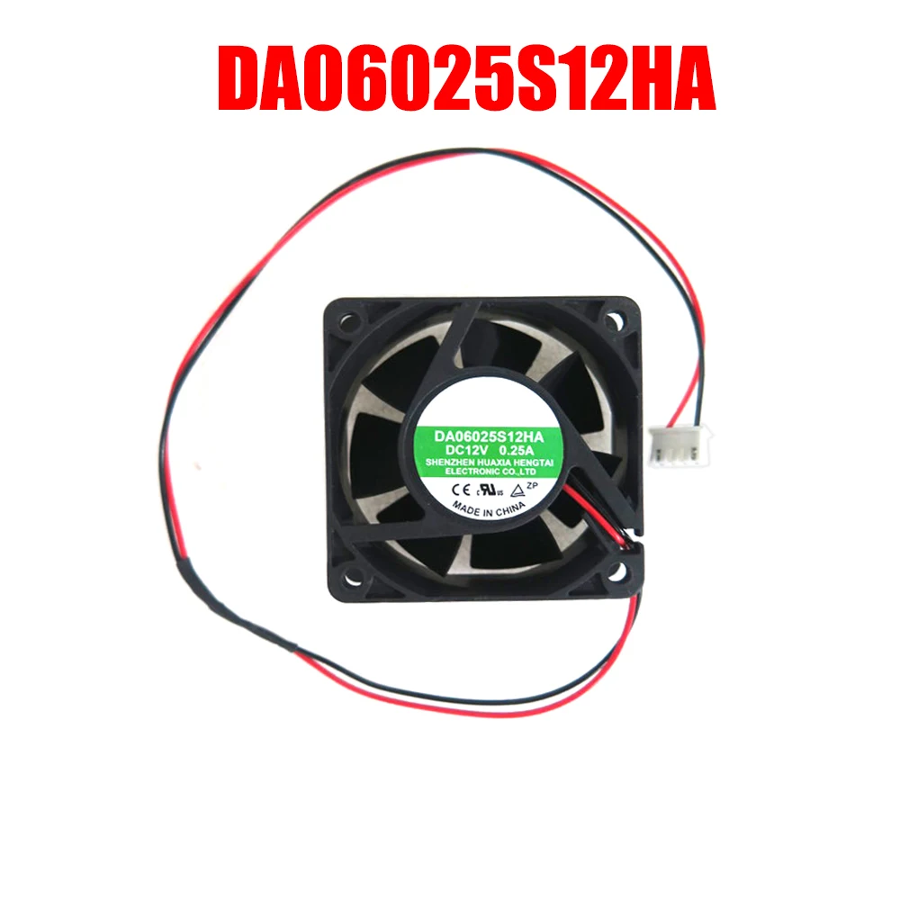 Cooling Fan DA06025S12HA DC12V 0.25A 6CM 4PIN 2Lines New
