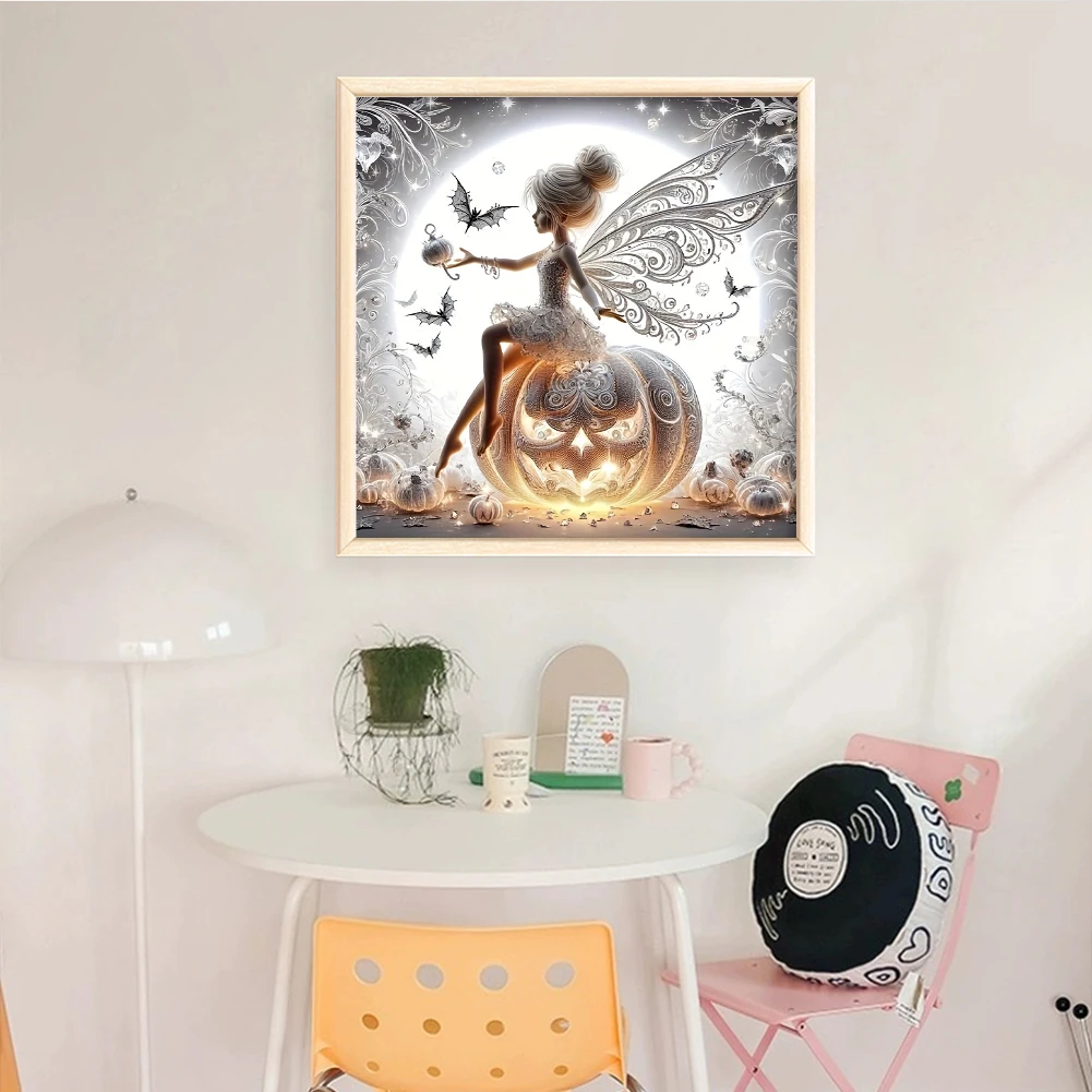 التطريز الكامل خيط القطن البيئي 11CT المطبوعة الجنية عبر الابره عدة 40x40cm