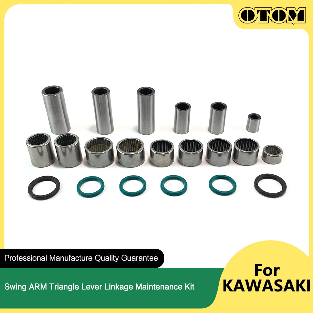 OTOM 2022 Swing ARM Triangle Lever Linkage ARM Bearing Oil Seal Bushing For KDX KLX KX 200 250 300 500 LAKOTA MOJAVE Z250SL Part