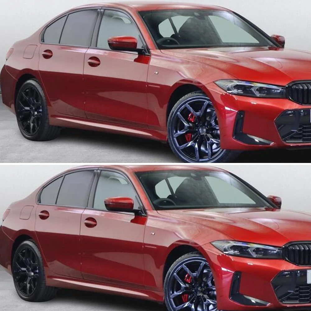 For BMW 3 Series G20 2020-2026 Exterior Window Decoration Sticker Glossy Black Chrome Delete Protective Film