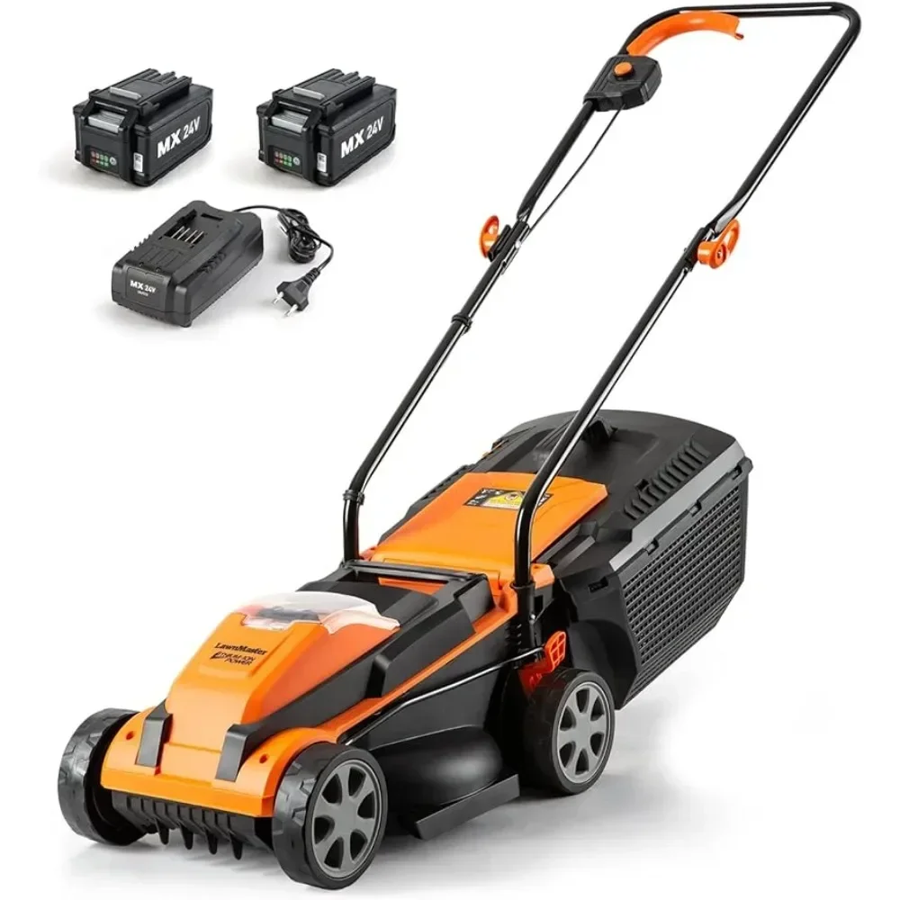 

2024 USA CLM2413A Cordless 13-Inch Lawn Mower 24V Max with 2X4.0Ah Battery and A Charger Grass Trimmer Lawn Mower Grass Cutter