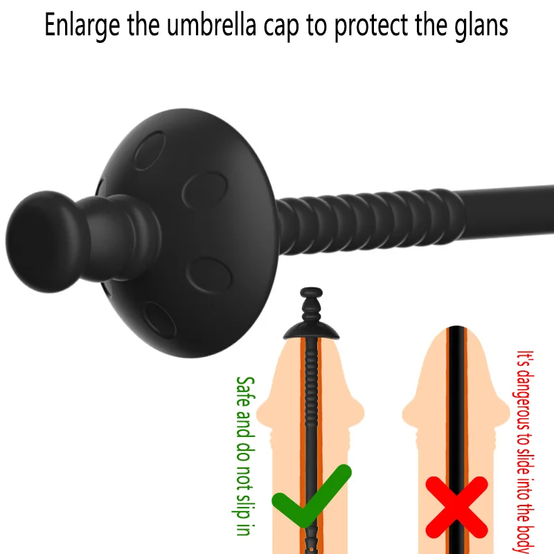 ذكر طويل جوفاء مانع إبرة حقن متعدد الأغراض أنبوب الإحليل سيليكون الحصان العين مجرى البول قضيب مجرى البول موسع الجنس لعب