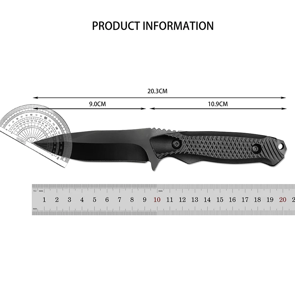 المحمولة التخييم EDC خفيفة الوزن شفرة مثبتة سكين مع ABS مقبض في الهواء الطلق متعددة الوظائف الصيد التكتيكية المطبخ سكينة فاكهة
