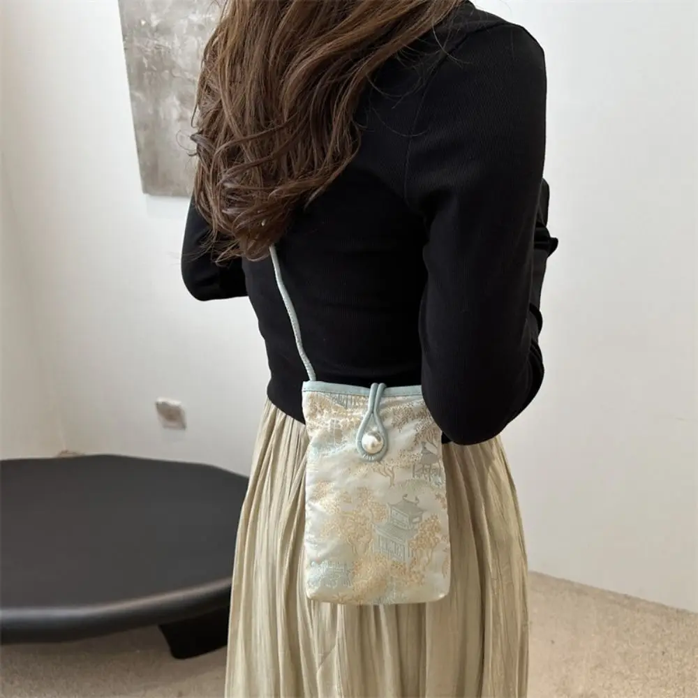 อินเทรนด์สไตล์จีนใหม่กระเป๋าสะพายกระเป๋าสตรีขนาดเล็กกระเป๋าCrossbodyกระเป๋ากระเป๋าสตางค์แบบพกพากระเป๋าโทรศัพท์มือถือ