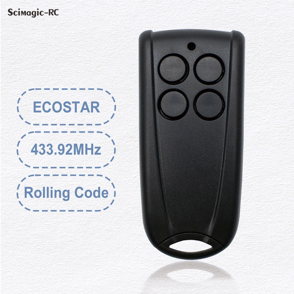 

100% Compatible HORMANN ECOSTAR RSE2 RSC2 433MHz Garage Remote Control 433.92MHz Rolling Code Gate Door Opener