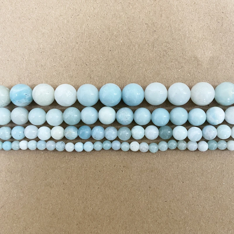 New Arrival Light Blue Amazonite Gem Beads 15\