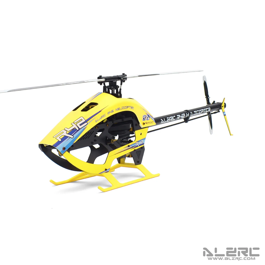 ALZRC DIY R42 FBL KIT RC Helicopter 420MM Carbon Fiber Main-Blades Equipped FBL Rotor System CNC Manufac-turing Full Metal Servo