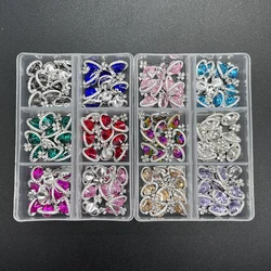 Luxury Nail Charms Rhinestones Nail Art Heart Planet Gems Alloy Diamond Crystal Jewelry for DIY Wedding Crafts Nails Accessories