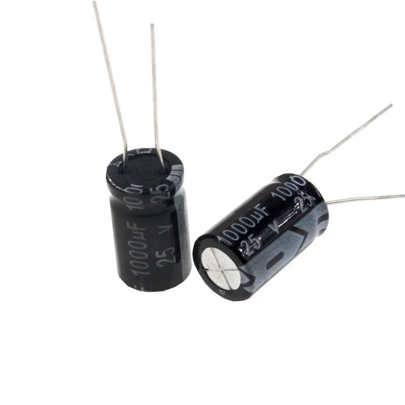 50pcs 1000uF 25V 1000MFD 25WV 10*16mm Capacitor eletrolítico de alumínio