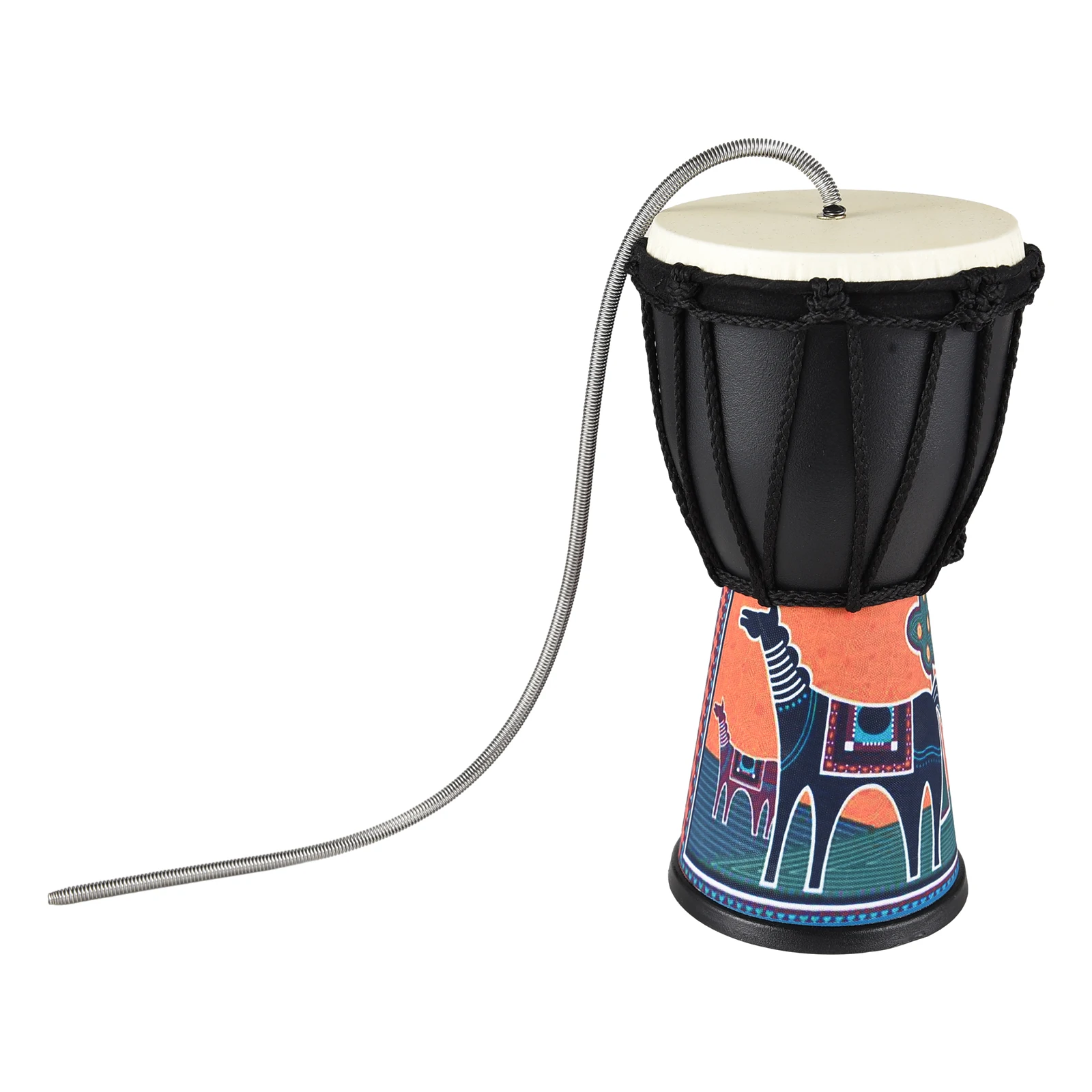 

4 Inch Spring Drum Thunder Drum Sound Effect Instrument PVC Lightweight Portable Thunder Drum Brightly Colored Thunder Sound Sim