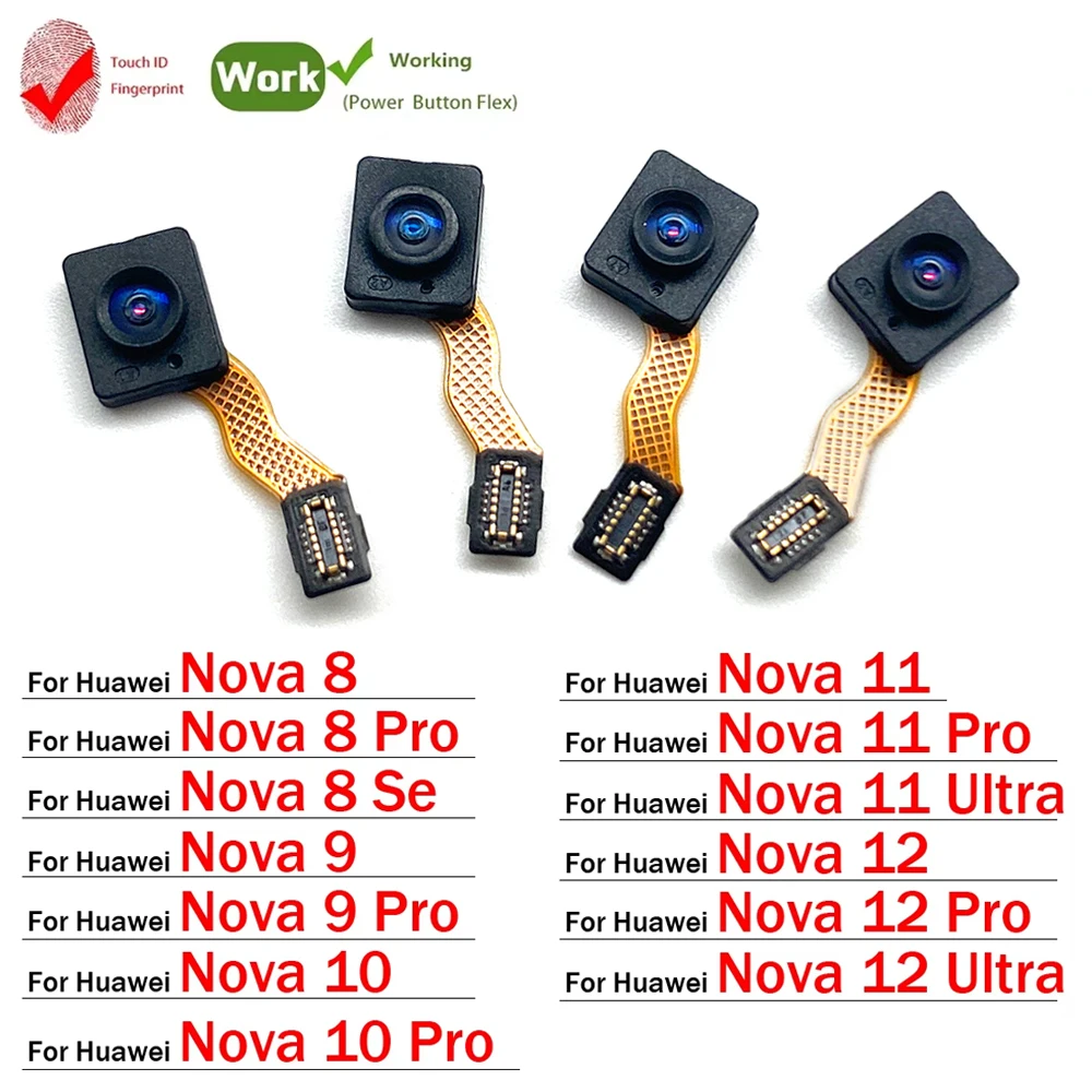 

Home Button FingerPrint Touch ID Sensor Flex Cable For Huawei Nova 8 9 10 11 12 Pro Se Ultra Lite 12s Replacement Parts