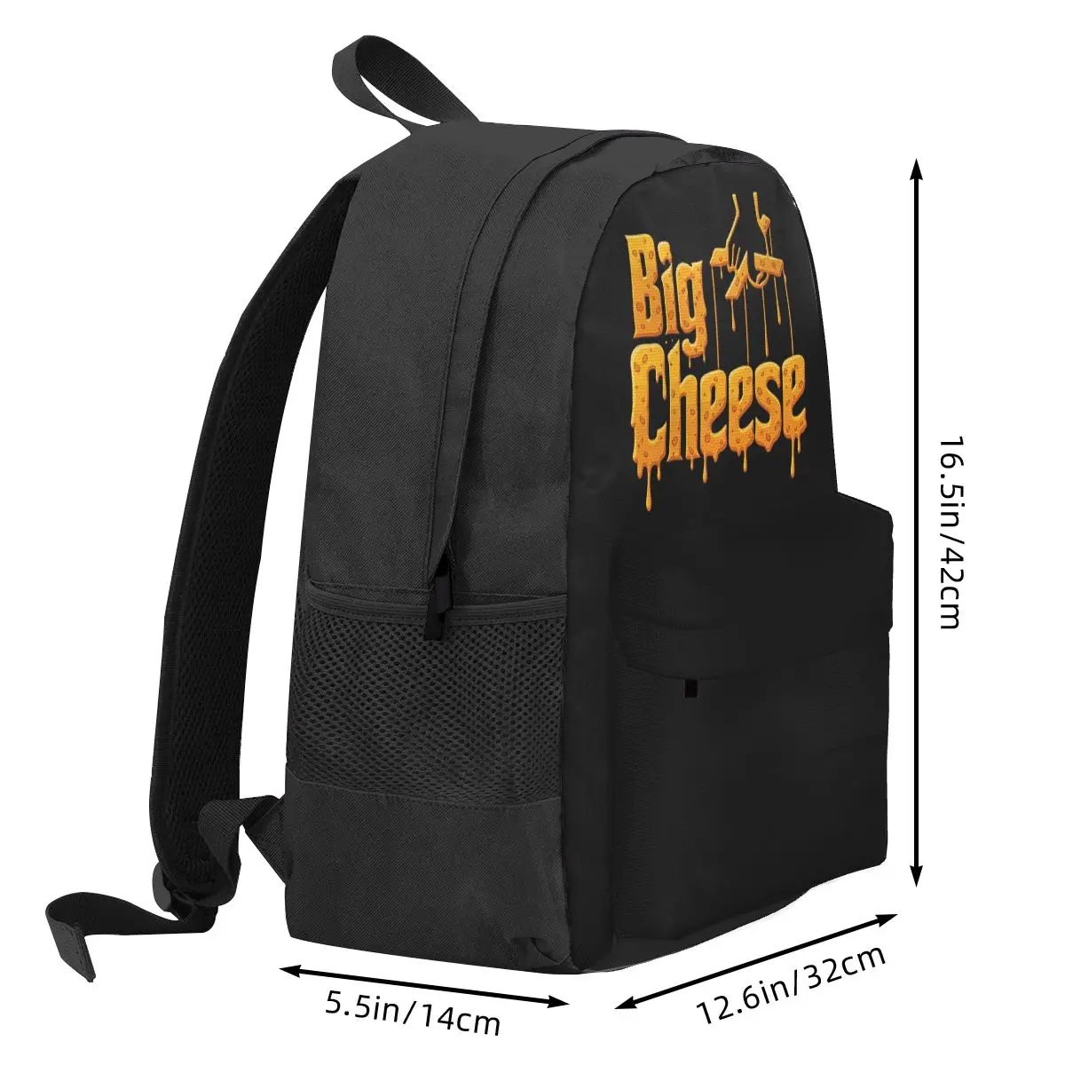 Big Cheese Backpack Hot Sale Daypack Large Capacity Kids BookBag School Bag Shoulder Bags for Men Women