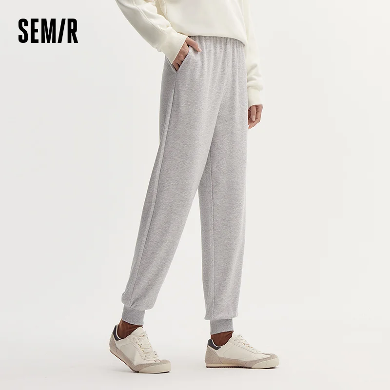 セミールパンツ レディース ミニマリスト ロングパンツ 2025年秋新作 ブラック ジョガーパンツ レッグレングス