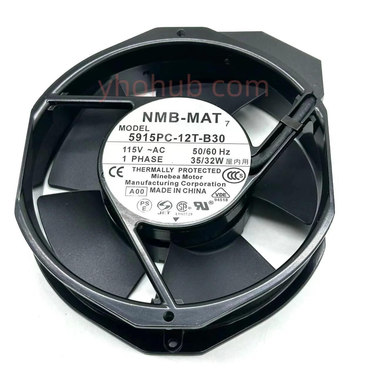 Imagem -01 - Nmb-mat 5915pc12t-b30 35a A00 dc 115v 150x172x38 mm Servidor Ventilador de Refrigeração