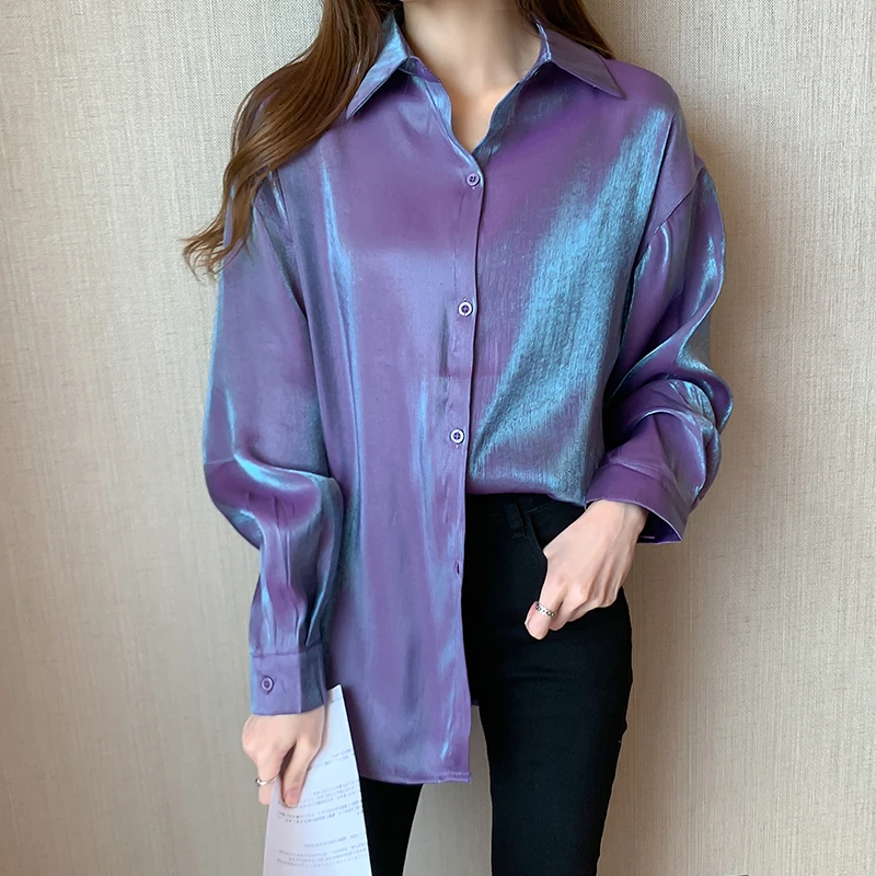 

Cheap wholesale 2021 spring summer autumn new fashion casual ladies work women Blouse woman overshirt female OL Py1328