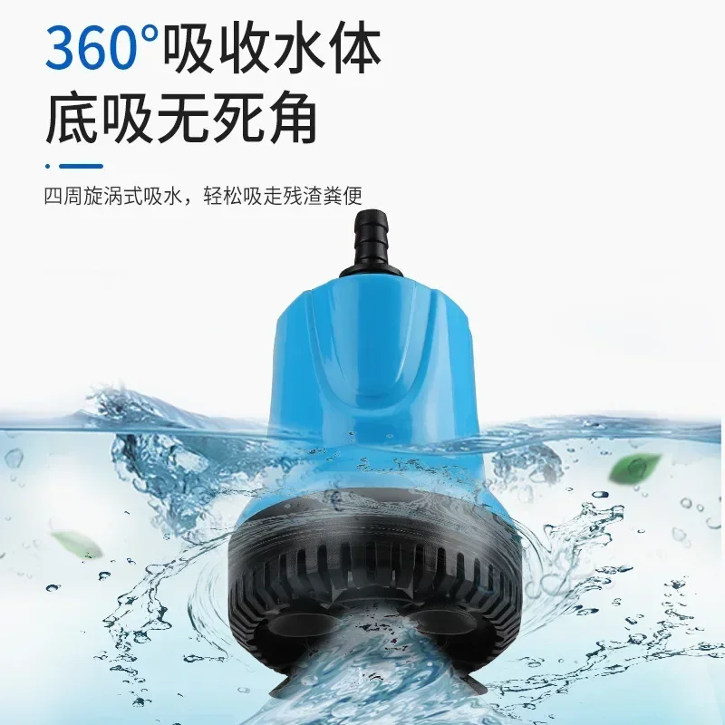 Best 220V 50HZ Submersible Pump 6W 350L/H Multifunction Suction Pump Ceramic Shaft Silent Fishing Tank Pump Brushless Motor