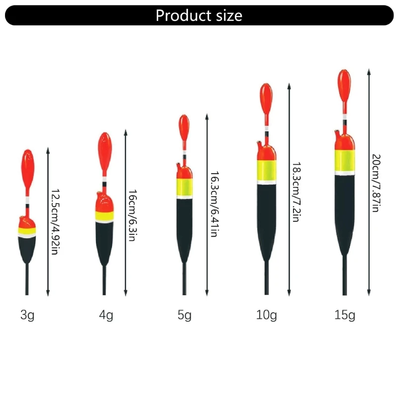 5 шт., аксессуары для рыболовных снастей, поплавки из бальзы, поплавки для рыбалки и поплавки, поплавки для ловли краппи, форели