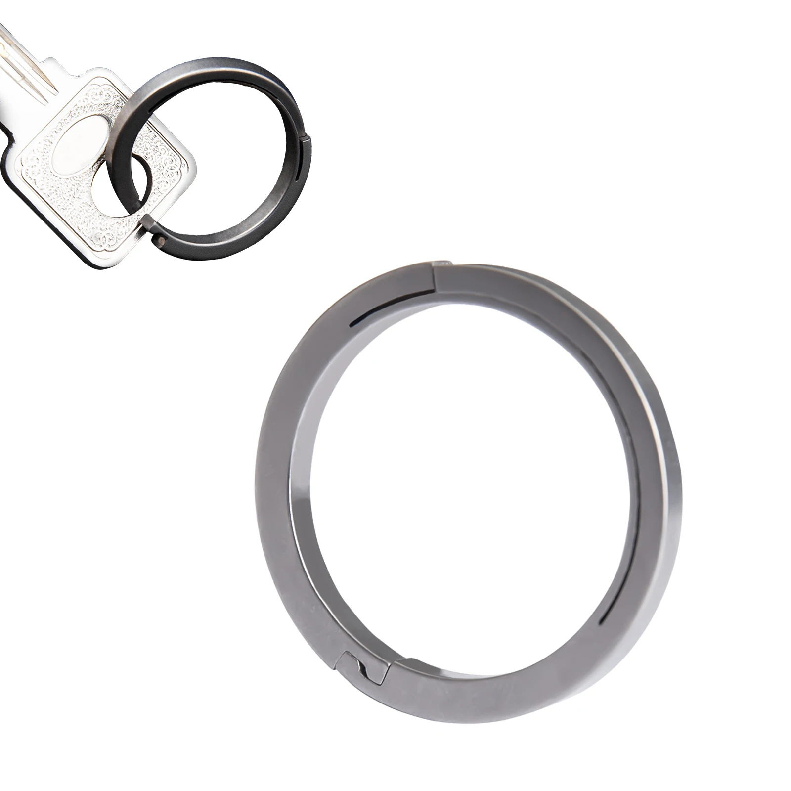 Titanium Key Rings Quick Release Split Keychain Durable Heavy Duty Organizer for Car Keys Home Office Use Men Women