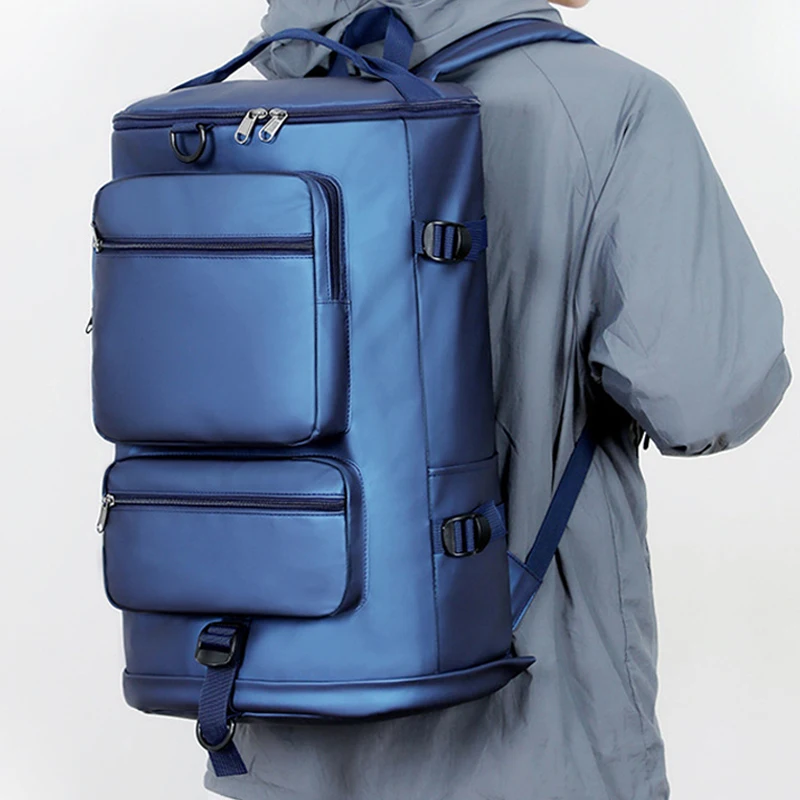 

Fishing Backpack with Shoes Pocket Outdoor Travel Hiking Camping Commuting Shoulder Bag Dry Wet Short Distance Trip Handbag