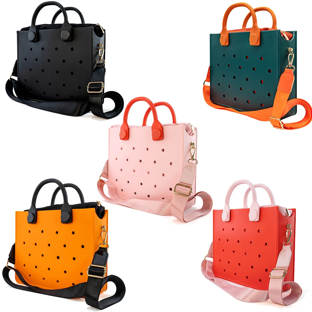 Bolso de hombro femenino, bolso de moda de playa para mujer, bolsos grandes de EVA, bolso de viaje al aire libre de estilo informal para mujer,