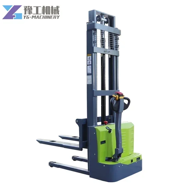 YG Electric Battery Forklift 500kg Container Stacker Mini Electric Stacker Used for Warehouse with Good Battery