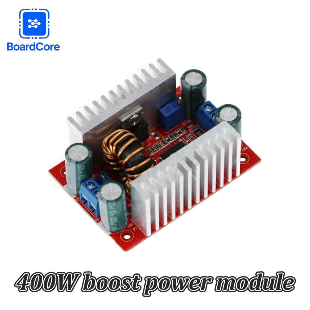 400W 15A DC-DC Boost Converter Module, 8.5-50V To 10-60V Step Up Power Supply Constant Current Voltage for LED Driver