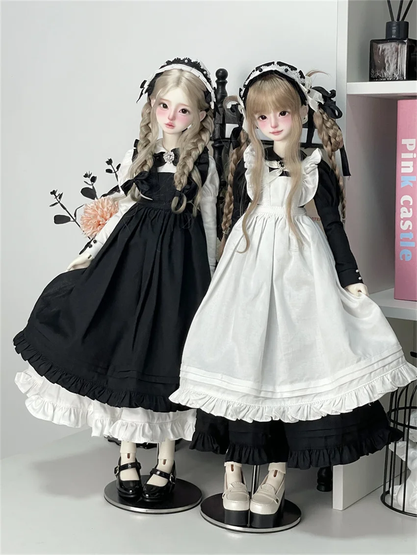 

BJD Doll Dress Maid set SD16&1/3& 1/4 Doll Dress Black and White 5-piece set BJD Doll accessories(No dolls)