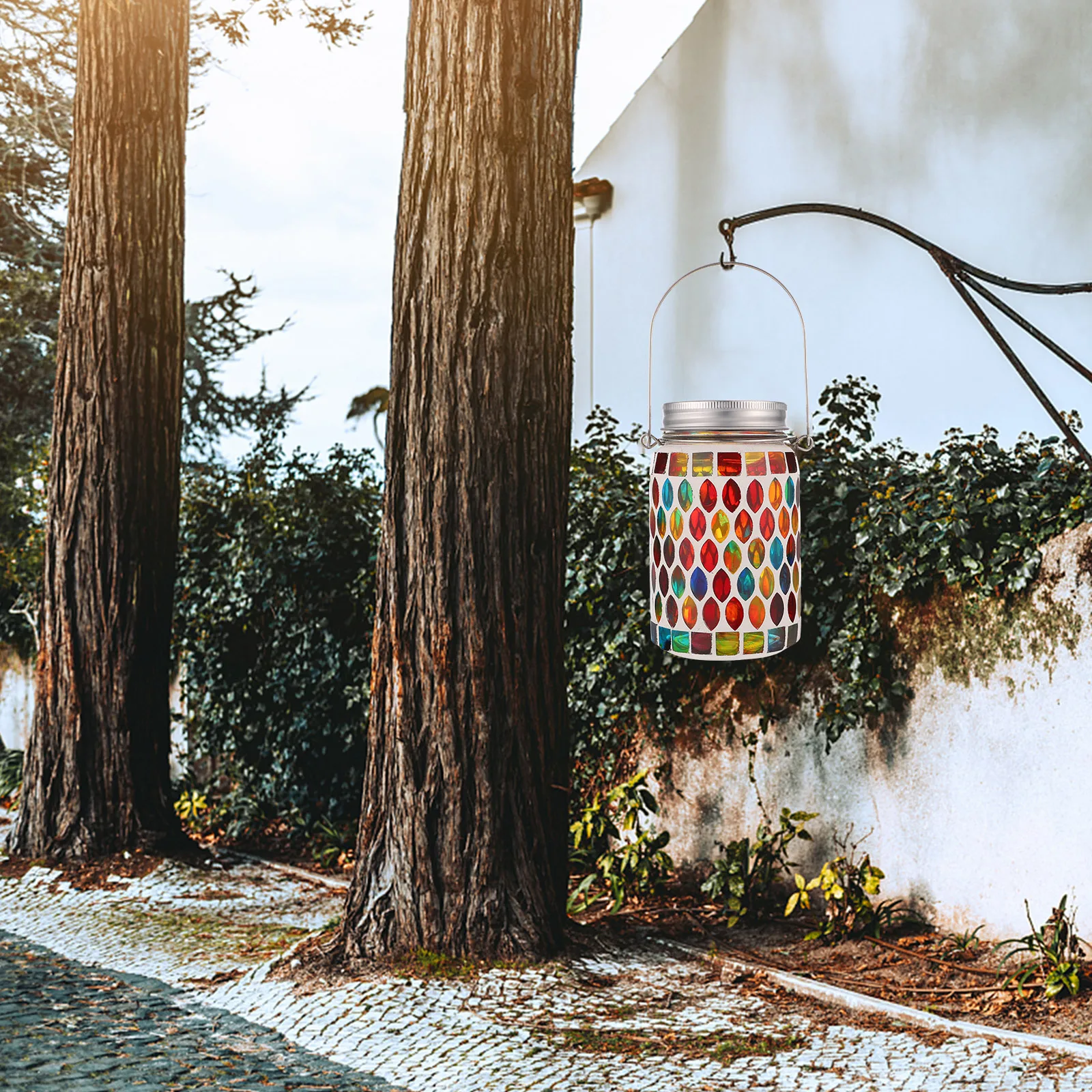 

Solar Lamp Outdoor Mosaic Glass Garden Decorative Light Lawn Courtyard Party Solar Light Glass Lamp Ornament Landscape Driveway