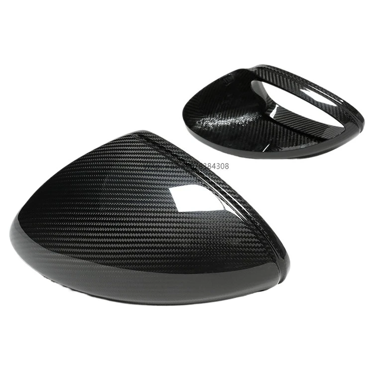 

High Quality Dry carbon fiber rearview mirror housing and reverse mirror cover suitable for For Cayman 718/982 Boxster