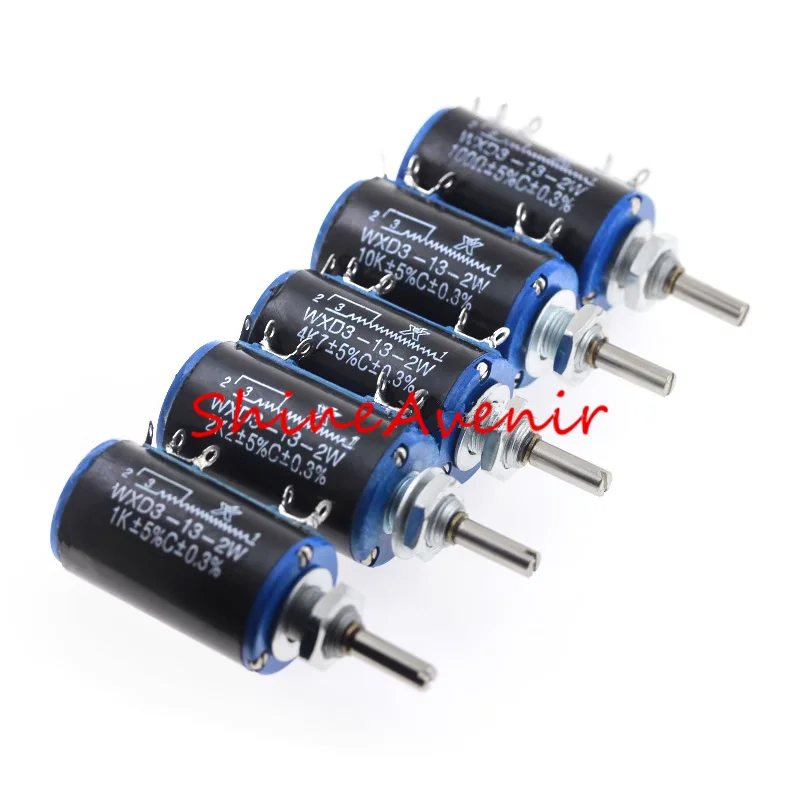 10PCS XINGHUO WXD3-13-2W precision multi turn potentiometer WXD3-12 1K/2.2K/3.3/4.7K/10K/22K/47K