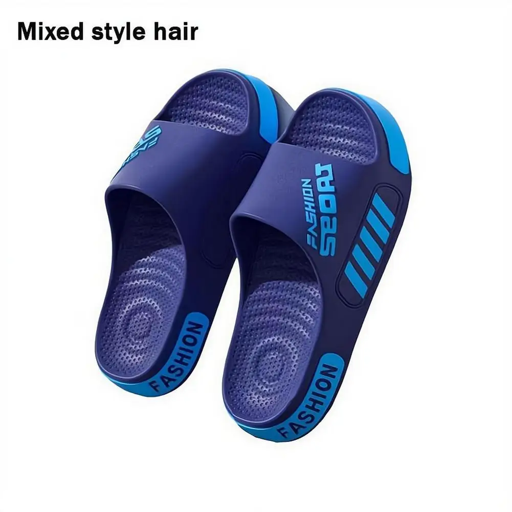 Herren Sport-Slipper EVA Leichtgewicht Rutschfeste Strand-Dusch-Slipper Unisex Casual Offene Zehensandalen für Badezimmer und Outdoor – Detail 2